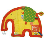 Doudou label éléphant jaune pas cher