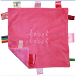 Doudou label label rose fushia pas cher