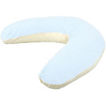 Coussin d'allaitement bambou bleu pas cher