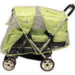 Housse de pluie pour poussette double pas cher