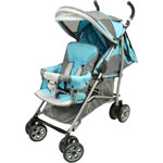 POUSSETTE CANNE DOUBLE TURQUOISE