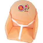 COUSSIN DE CHAISE AVEC SANGLES SIXTIES ORANGE