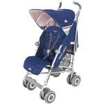 Poussette 4 roues techno xlr medieval navy/blush pink pas cher