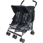 Poussette double twin triumph black pas cher