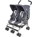 Poussette double twin triumph charcoal pas cher