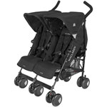 Poussette double twin techno black pas cher