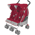 Poussette double twin techno persian rose frame pas cher
