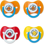 Lot de 2 sucettes bébé monsieur 6 mois et + pas cher