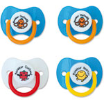 Lot de 2 sucettes bébé monsieur 0-6 mois pas cher