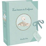 Coffret de naissance céladon parme et celadon pas cher