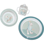 Set mélamine céladon basile et lola pas cher