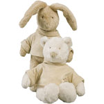 Peluche bébé lapin lola basile et lola pas cher