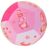Jouet d'éveil bébé ballon souple lila pas cher