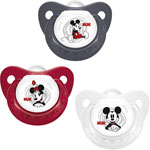 Lot de 2 sucettes silicone taille 1 mickey pas cher