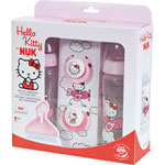 Coffret biberons sans bpa et sucettes hello kitty pas cher