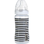 Biberon sans bpa so chic rayures 300ml pas cher