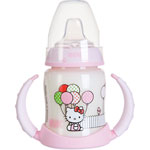 Biberon sans bpa d'apprentissage hello kitty 150ml pas cher
