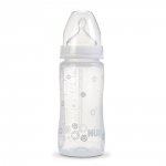 Biberon sans bpa blanc décoré 300ml pas cher
