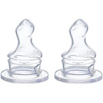 Lot 2 tétines silicone t2 lait pas cher