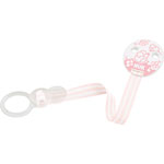 Attache sucette ruban rose pas cher