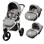 Poussette trio oakland 3 roues paquito et lolita pas cher
