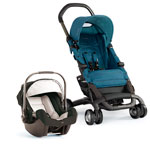 Poussette duo pepp + coque pipa emeraude noire pas cher