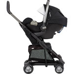 Poussette duo pepp + coque pipa noire pas cher
