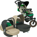 Poussette trio dakar 3 pro cactus pas cher