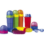 Set de voyage avec 4 fourchettes et 4 cuillères pas cher