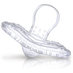 Sucette natural touch flex silicone orthodontique 0-6 mois transparente pas cher