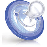 Sucette natural touch flex silicone cerise 0-6 mois bleue pas cher