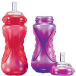 Tasse 300 ml avec paille anti goutte - 12m + fille pas cher