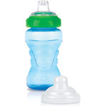 Gobelet anti-goutte 295 ml sans bpa avec couvercle 6m+ bleu pas cher