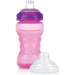 Gobelet anti-goutte 295 ml sans bpa avec couvercle 6m+ rose pas cher