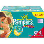 GIGAPACK 160 COUCHES BABY DRY MAXI T4 (7/18 KG)