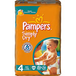 Midpack 44 couches simply dry maxi t4 (7/18 kg) pas cher