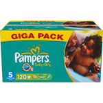 Giga pack 120 couches baby dry junior t5 (11/25 kg) pas cher