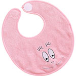 Bavoir naissance barbapapa brode pouet- pouet rose pas cher