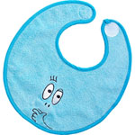 Bavoir naissance barbapapa brode pouet- pouet bleu pas cher