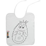 BAVOIR 1ER AGE BARBAPAPA EPONGE IMPRIME BLANC