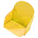 COUSSIN DE CHAISE PVC JAUNE