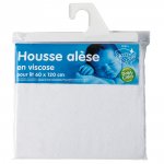 Housse alèse bambou 60 x 120 cm pas cher