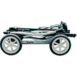 Chassis pour poussette double duette sw gris /noir pas cher