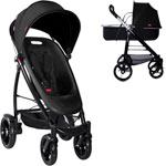 Poussette duo smart avec nacelle noir pas cher