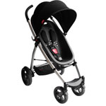 Poussette 4 roues smart noir pas cher