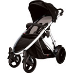 Poussette 4 roues verve noir pas cher