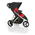 Poussette 3 roues vibe rouge pas cher