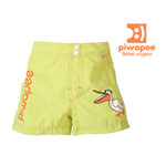 Maillot de bain couche short pelican vert anis 11-14kg pas cher