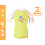 Tee-shirt anti-uv tortue vert anis 6-12mois pas cher