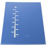 Tapis avec toise  pvc pour parc 93 x 72.5 cm azur pas cher